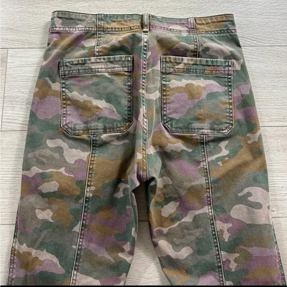 Anthropologie Slim Camo Button Fly Jefferson Utility Pants